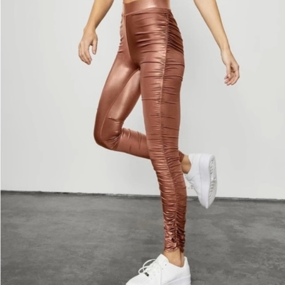 ALO Yoga Shiny Copper Leggings